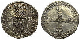 France/Poland, Henri III, 1/4 ecu 1587 R2