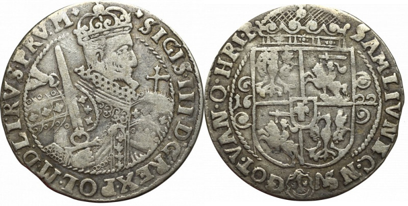 Sigismund III, 18 groschen 1622, Bromberg - PRV M Ładny, lekko niedobity egzempl...