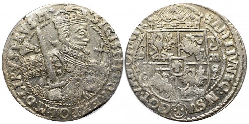 Sigismund III, 18 groschen 1622, Bromberg - PRVS M Piękny, okołomenniczy egzempl...