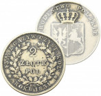 November Uprising, 2 zloty 1831 RR