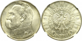 II Republic of Poland, 10 zloty 1936 Pilsudski - PCGS MS63