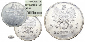 II Republic of Poland, 5 zloty 1930 - NGC MS62
