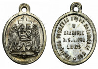 Medalik Pamiątka powtórnego pogrzebu zwłok Kazimierza Wielkiego 1869
