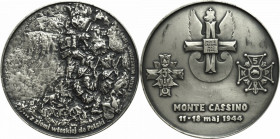 PRL, Medal upamiętniający walki pod Monte Cassino, 1984 - nakł. 25 egz