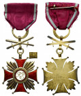PSZnZ, Złoty Krzyż Zasługi z Mieczami - Spink&Son srebro