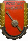 PRL, Odznaka Wzorowy Rkaemista wz.51 - numerowana seria 8