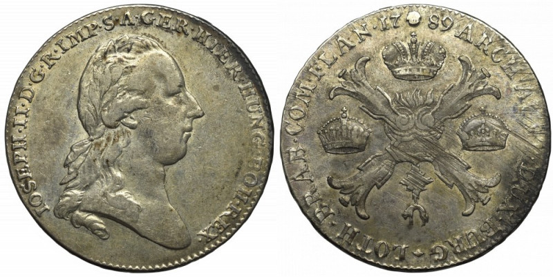 Austrian Netherlands, Thaler 1789 Ładny w pełni czytelny egzemplarz, rzadziej sp...