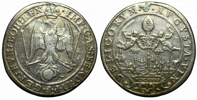 Germany, Augsburg, Thaler 1626 Obiegowy egzemplarz rzadkiej typologicznie pozycj...