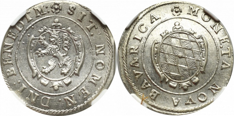 Germany, Maximilian I, Bavaria, 24 kreuzer 1620 - NGC MS64 Zjawiskowy, niespotyk...