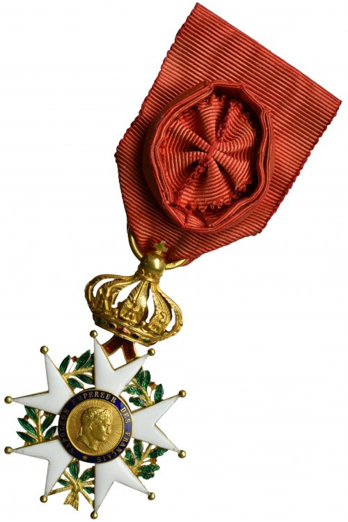 France, II Empire, Order of Legion of Honor IVth class Piękny egzemplarz z minim...