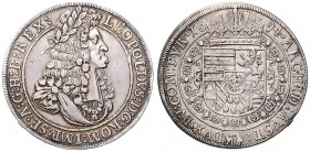 LEOPOLD I (1657 - 1705)&nbsp;
1 Thaler, 1694, 28,48g, Hall. Dav 3244&nbsp;

about EF | about EF