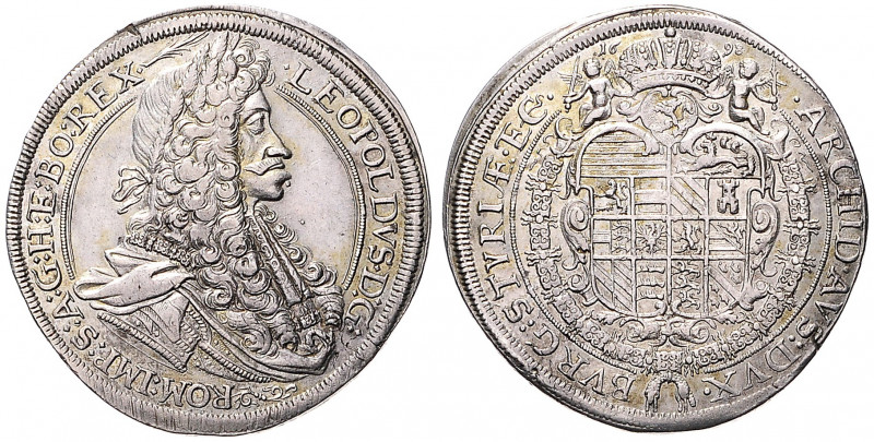 LEOPOLD I (1657 - 1705)&nbsp;
1 Thaler, 1698, 28,5g, Graz. Dav 3235&nbsp;

ab...