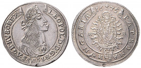 LEOPOLD I (1657 - 1705)&nbsp;
15 Kreuzer, 1675, 6,22g, KB. Her 1041&nbsp;

about EF | EF