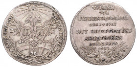 LEOPOLD I (1657 - 1705)&nbsp;
Silver Jeton Commemorating the Liberation of Vienna from the Turks, 1683, 5,62g, 27 mm, Ag 900/1000&nbsp;

VF | VF