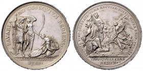 LEOPOLD I (1657 - 1705)&nbsp;
Silver medal Commemorating the Liberation of the cities Augsburg and Ulm and the Occupation of Bavaria by the Imperial ...