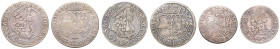 LEOPOLD I (1657 - 1705)&nbsp;
Lot 3 coin - 6 Kreuzer 1693 and 1694, 3 Kreuzer 1693, 6,58g&nbsp;

VF | VF