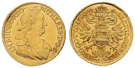 MARIA THERESA (1740 - 1780)&nbsp;
1 Ducat, 1780, 3,47g, S. A. Wien. Her 119&nbsp;

EF | EF