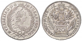 MARIA THERESA (1740 - 1780)&nbsp;
20 Kreuzer, 1765, Graz. Her 871&nbsp;

EF | EF
