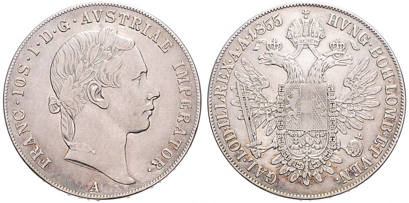 FRANZ JOSEPH I (1848 - 1916)&nbsp;
1 Thaler, 1855, 25,89g, A. Früh 1353&nbsp;
...