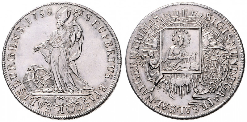 SIGISMUND CHRISTOV (1753 - 1771)&nbsp;
1 Thaler, 1758, 27,96g, Zöt 2972&nbsp;
...