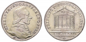 HIERONIMUS GRAF VON COLLOREDO (1772 - 1803)&nbsp;
10 Kreuzer, 1782, 3,77g, Zöt 3191&nbsp;

EF | EF