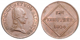FERDINAND III (1803 - 1806)&nbsp;
1 Kreuzer, 1804, 6g, Zöt 3427&nbsp;

about UNC | about UNC