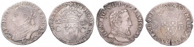 FRANCIS II (1559 - 1560), CHARLES IX (1560 - 1574)&nbsp;
Lot 2 coins - Teston 1560, 1574, 18,53g&nbsp;

VF | VF