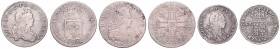 LOUIS XV (1715 - 1774)&nbsp;
Lot 3 coins - 1/7 Ecu 1720, 1721; 20 Sols 1719, 19,93g&nbsp;

VF | VF