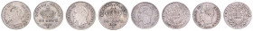 NAPOLEON III (1852 - 1870)&nbsp;
Lot 4 coins - 20 Cent 1853, 1860, 1867 (2x), 3,89g&nbsp;

VF | VF