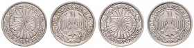 WEIMAR&nbsp;
Lot 2 coins 50 Pfennig 1930 E, 1930 F, 6,98g&nbsp;

VF | VF
