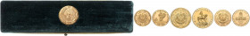 UZBEKISTAN&nbsp;
Set of 3 coins - 1 Som 1994 (gold-plated bronze, mintage 100 pcs.), 10 Som 1994 (silver-plated, mingate 1000 pcs.), 100 Som 1995 (go...