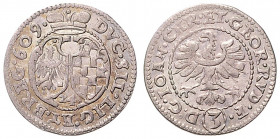 COINAGE OF CZECH NOBLE FAMILIES&nbsp;
3 Kreuzer Silesia John Christian of Brieg (1591 - 1639), 1609, 1,84g&nbsp;

VF | VF