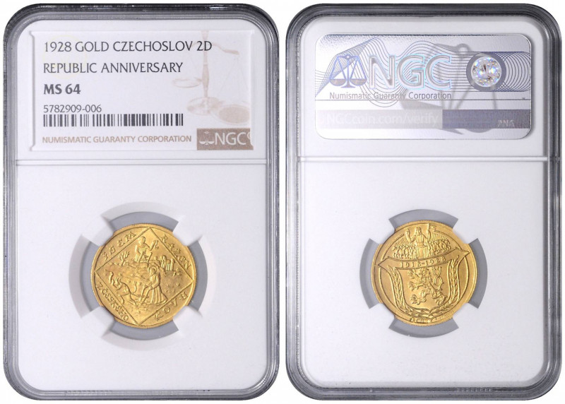 COINS, MEDALS&nbsp;
Gold medal (2 Ducats) 10th Anniversary of the Founding of t...