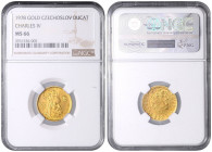 COINS, MEDALS&nbsp;
1 Ducat Charles IV., 1978, 19,75 mm, Au 986/1000, MCH CSSRD-04&nbsp;

UNC | UNC , NGC MS 66