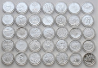 COINS, MEDALS&nbsp;
Lot 35 coins - 200 Korun uncirculated, various types, no certificate, Ag 900/1000 13 g, 31 mm&nbsp;

UNC | UNC
