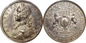 1759 British Victories of 1758 Medal. Betts-418. Silver. MS-62 (PCGS).

44.1 mm. 453.5 grains. A French and Indian War classic, honoring victories o...