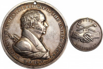 1837 Martin Van Buren Indian Peace Medal. Silver. First Size. Julian IP-17, Prucha-44. About Uncirculated.

75.4 mm. 2271.4 grains. Pierced for susp...