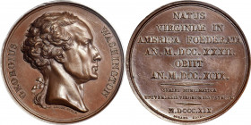 Circa 1844-1845 Series Numismatica medal by John R. Bacon. Musante GW-101, Baker-130E. Copper, Bronzed. Ship’s Prow and CUIVRE on edge. SP-64 (PCGS)....
