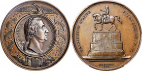 1861 Brown’s Equestrian Statue medal by George H. Lovett. Musante GW-312, Baker-317A. Bronze. SP-62 (PCGS).

50.3 mm. 1029.7 grains. Deep olive brow...