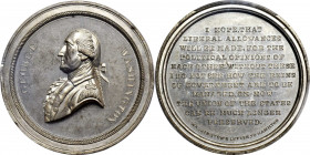 Circa 1864 Letter to Hamilton medal by John Adams Bolen. Musante GW-675, Baker-257B, Musante JAB-11. White Metal. SP-62 (PCGS).

58.7 mm. 1113.3 gra...