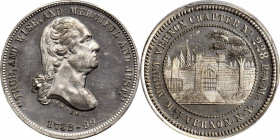 Circa 1875 Mount Vernon Chapter medal by George H. Lovett. Musante GW-832, Baker-306C. White Metal. MS-62 (PCGS).

31.3 mm. Brilliant and prooflike ...