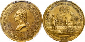 1876 Magna Est Veritas medal by Robert Laubenheimer. Musante GW-861, Baker-292C. Brass. MS-64 (PCGS).

50.5 mm. Somewhat dull olive gold brass surfa...