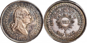 1876 Harlem Plains medal. George Lovett’s Balle Series, No. 4. Musante GW-887, Baker-443, HK-99. Silver. MS-64 (PCGS).

33.9 mm. 226.3 grains. Beaut...