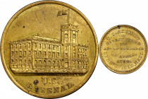 Undated (ca. 1862) U.S. Arsenal medal, Without Sun. By J.A. Bolen. Musante JAB-4. Brass. Uncirculated Details—Spot Removed (PCGS).

27.8 mm. 148.3 g...
