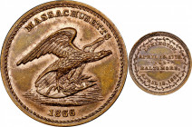 1866 Eagle and Shield / Lexington and Baltimore or “Historical” medal by J.A. Bolen. Musante JAB-22. Copper. MS-64 BN (PCGS).

27.7 mm. 161.3 grains...