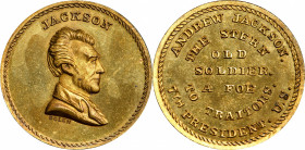 Undated (ca. 1867) Jackson / The Stern Old Soldier medal by J.A. Bolen. Musante JAB-27. Brass. Marked “B” on edge. MS-65 (PCGS).

25.3 mm. 148.3 gra...