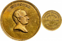 Undated (ca. 1867) Webster / The Able Defender medal by J.A. Bolen. Musante JAB-29. Brass. Marked “B” on edge. MS-65 (PCGS).

25.3 mm. 148.4 grains....