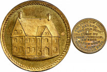 Undated (ca. 1881) Pynchon House medal by J.A. Bolen. Musante JAB-39. Brass. Uncirculated Details—Spot Removed (PCGS).

25.3 mm. 132.4 grains. Light...