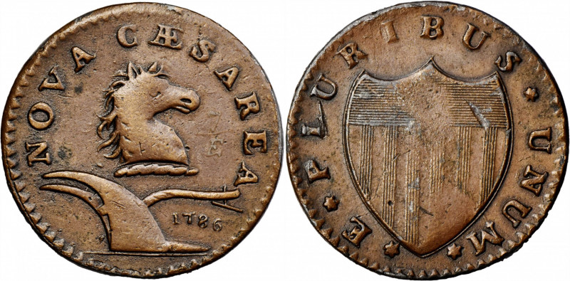 Electrotype. 1787 New Jersey Copper, Maris 7-E. Date Under Plowbeam. Copy of the...