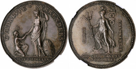 1759 Guadeloupe Surrenders Medal. By Lewis Pingo. Betts-417, MI.427, Eimer-22. Silver. MS-65 (NGC).

40 mm. A wonderfully original Gem with rich oli...